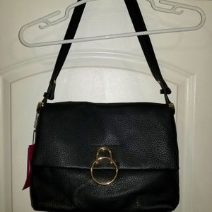 Vince Camuto Black 100%leather Shoulder Bag